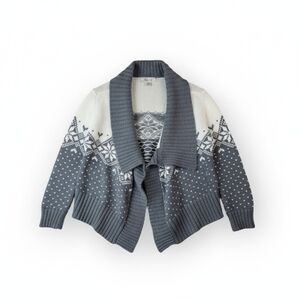 Decree Open-Front Marled Cardigan